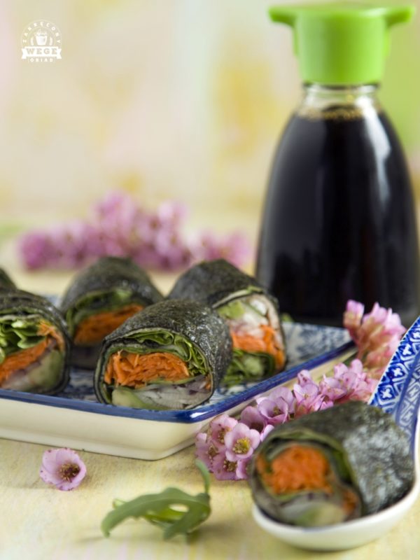 Warzywne sushi bez ryżu